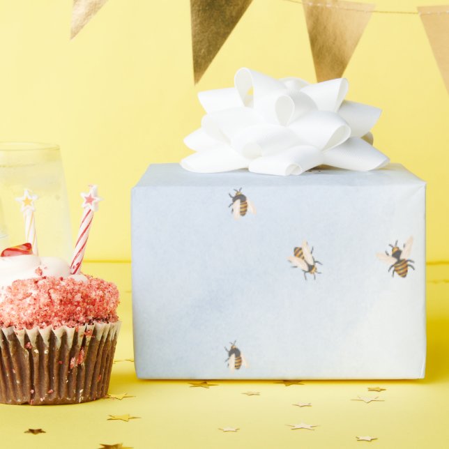 Bienen im Himmel Geschenkpapier (Geburtstagsparty)