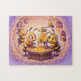 Bienen inspizieren fertigen Honig in fröhlicher Co Puzzle