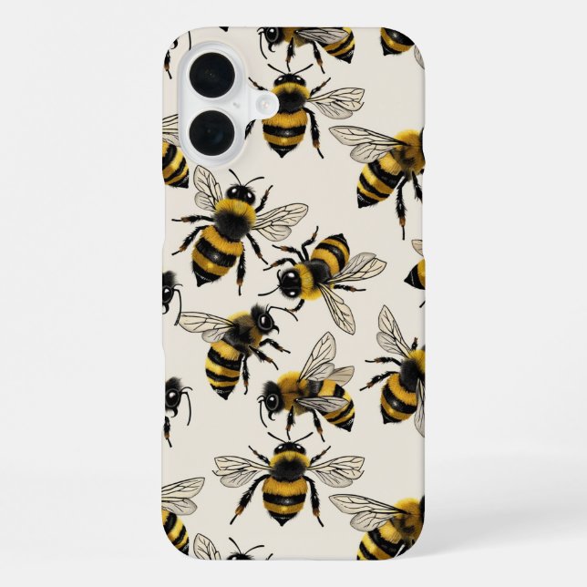 Bienen iPhone Hülle (Rückseite)