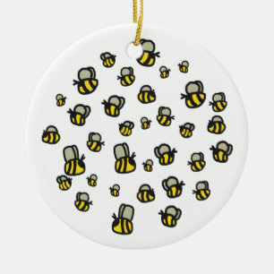 Bienen Keramik Ornament