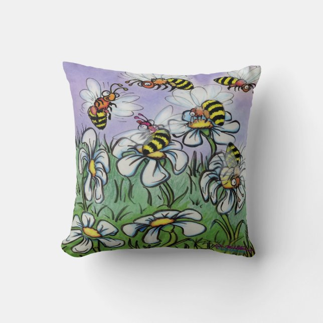 Bienen Kissen (Vorderseite)