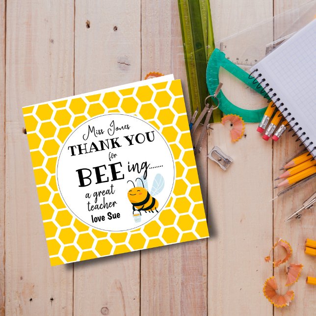 Bienen-Lehrer-Geschenk – Danke, dass du ein großar (Von Creator hochgeladen)