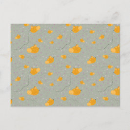 Bienen Liebe Bee Happy Postcard - Green Postkarte