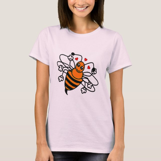 Bienen-Liebe-T - Shirt (Vorderseite)