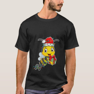 Bienen mit Weihnachtsmannmütze Xmas Insekten Biene T-Shirt