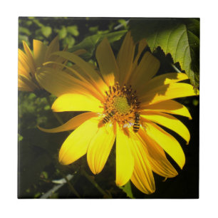 Bienen N Sonnenblumen Tile Trivet Fliese