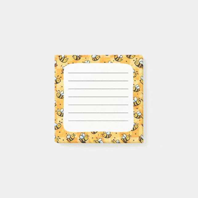 Bienen Post-it Klebezettel (Vorderseite)