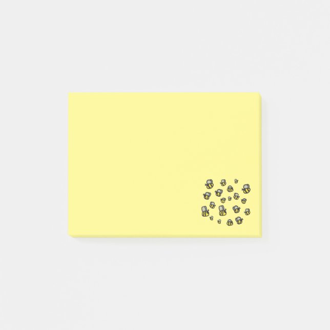 Bienen Post-it Klebezettel (Vorderseite)