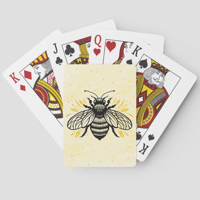 Bienen-schöne klassische Spielkarten (Rückseite)