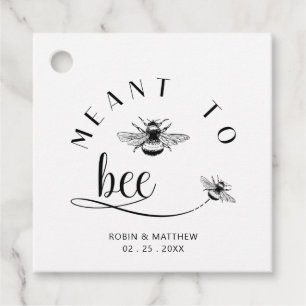 Bienen, Schwarz und Weiß Elegante Moderne Biene Geschenkanhänger
