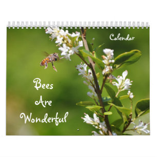 Bienen sind ein wunderschöner Bienenkalender Kalender