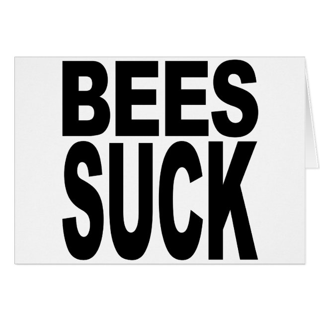 Bienen sind zum Kotzen (Vorderseite (Horizontal))