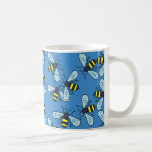 Bienen-Tapete Kaffeetasse