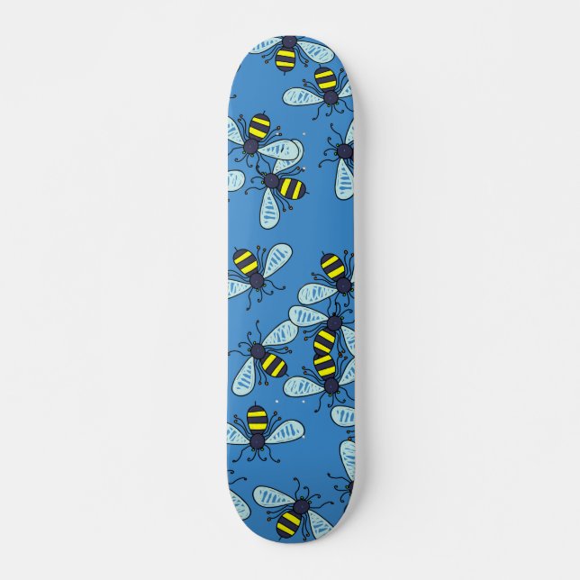 Bienen-Tapete Skateboard (Vorne)