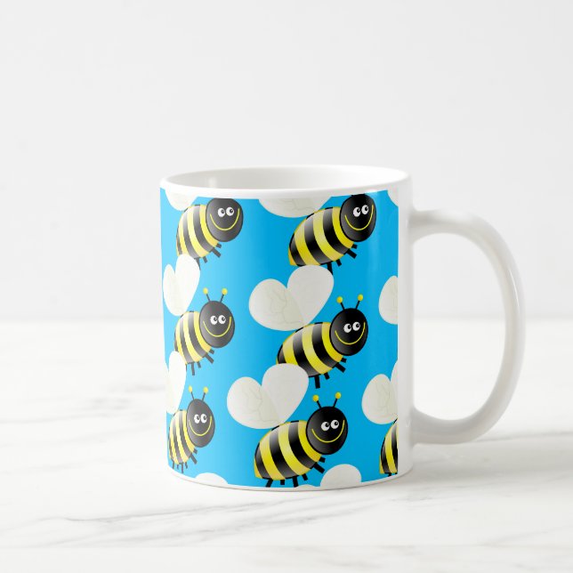 Bienen-Tapete Tasse (Rechts)