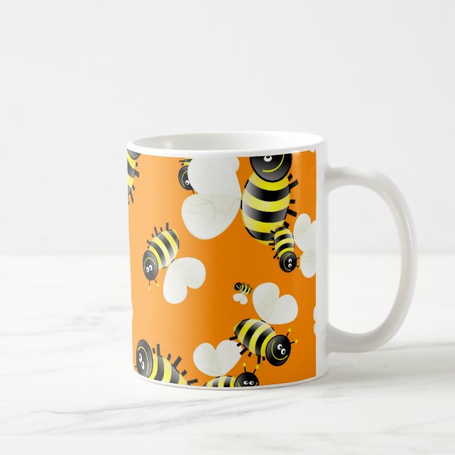 Bienen-Tapete Tasse (Rechts)
