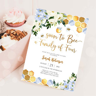 Bienen-Thema-Baby-Shower-Einladung Einladung