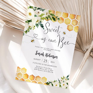 Bienen-Themen-Baby-Shower-Einladung Einladung