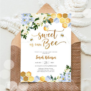 Bienen-Themen-Baby-Shower-Einladung Einladung