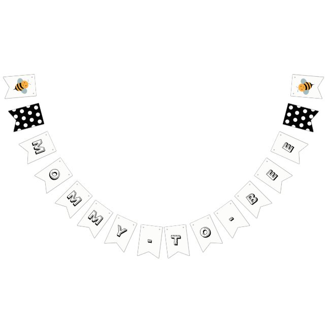 Bienen-themenorientierte Babyparty-Fahne - Mama Wimpelkette (Alle)