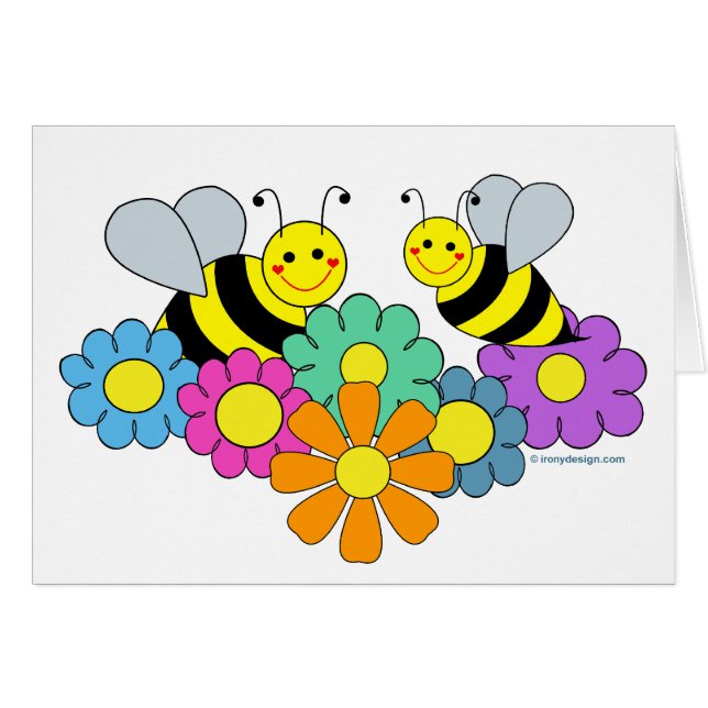 Bienen u. Blumen (Vorderseite (Horizontal))