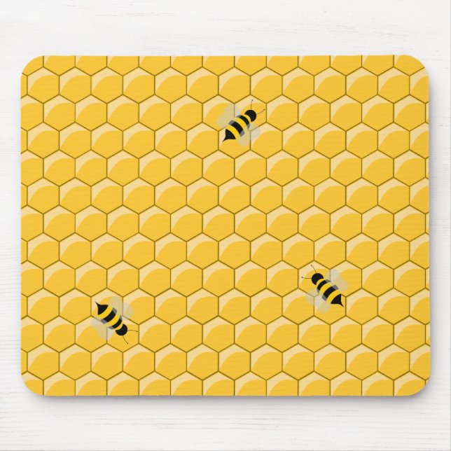 Bienen und Bienenwabe mousepad (Vorne)