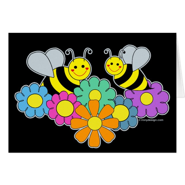 Bienen und Blume (Vorderseite (Horizontal))