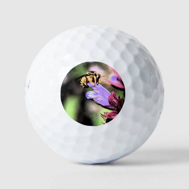 Bienen und Blume 6 Gbcnm Golfball (Vorderseite)