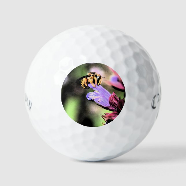 Bienen und Blume css gb Golfball (Vorderseite)