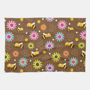 Bienen und Blume Geschirrtuch