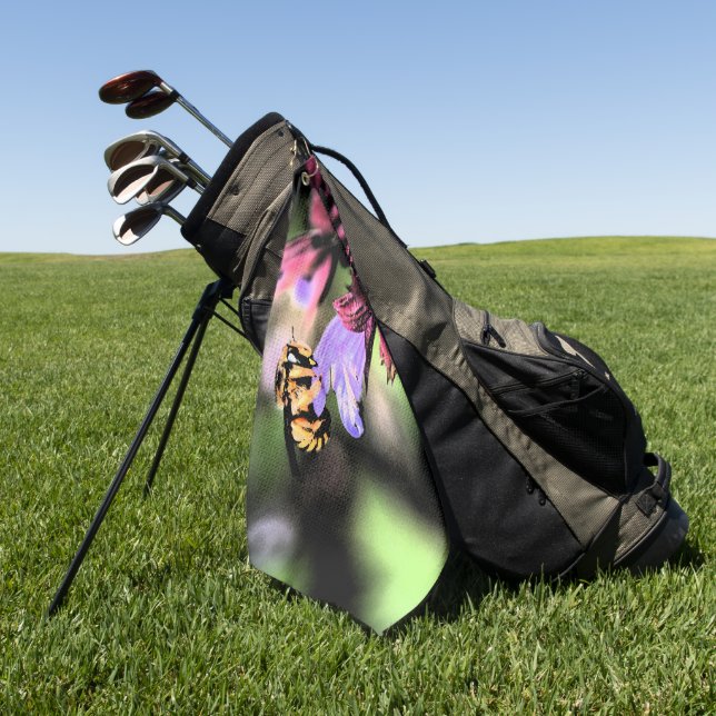 Bienen und Blume Golfhandtuch (Gras)