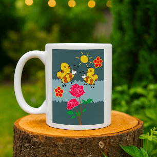 Bienen und Blume Kaffeetasse