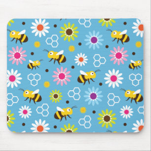 Bienen und Blume Mousepad
