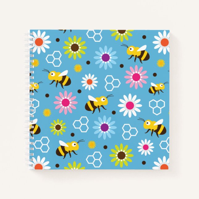 Bienen und Blume Notizbuch (Vorderseite)
