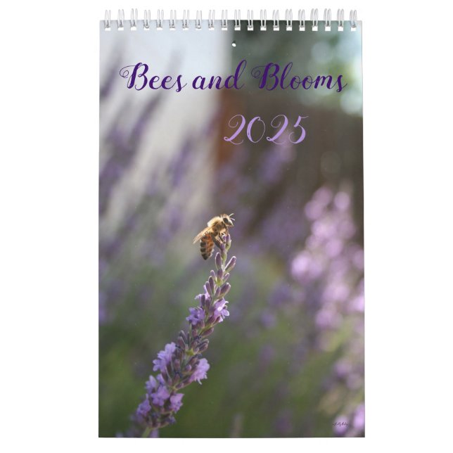 Bienen und Blume, schöner Blumenkalender Kalender (Titelbild)