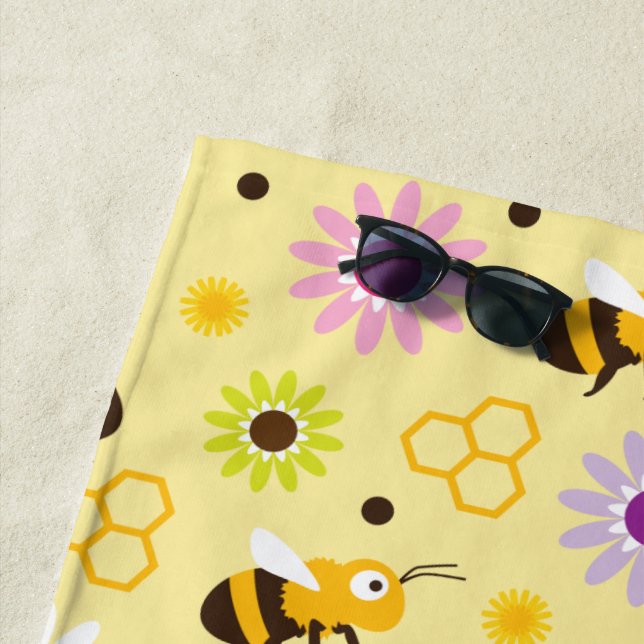 Bienen und Blume Strandtuch (Beispiel)