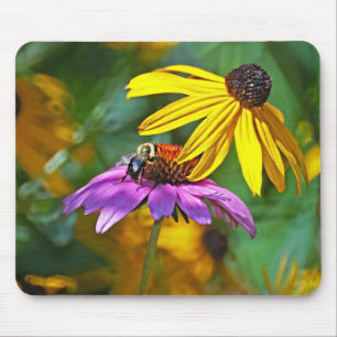 Bienen und Blüten Mousepad