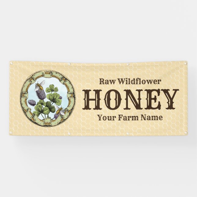 Bienen und Clover Honey Business Banner (Horizontal)