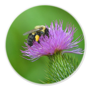 Bienen-und Distel-Keramik-Griff Keramikknauf