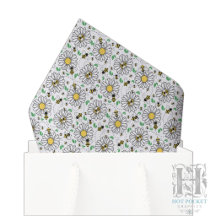 Bienen und Gänseblümchen Seidenpapier