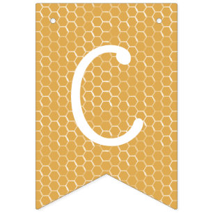 Bienen und Honeycomb Glückwünsche Wimpelkette