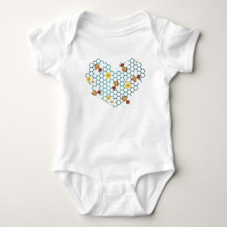 Bienen und Honig in einem Hive Baby Bodysuit Strampler