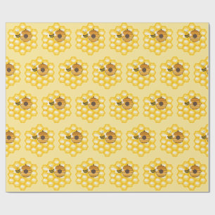Bienen und Honigwabe Geschenkpapier