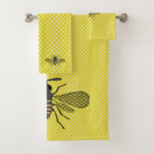 Bienen und Honigwaben - die Bienen Gerettet Badhandtuch Set