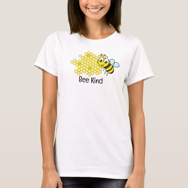Bienen und Honigwaben T-Shirt (Vorderseite)