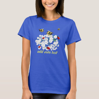 Bienen und Ladybugs Naturkunst T-Shirt