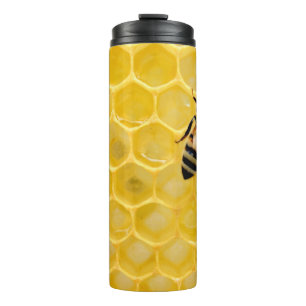 Bienen und Waben Thermosbecher