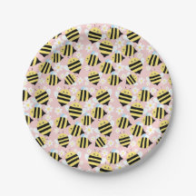 Bienen und weiße Blume