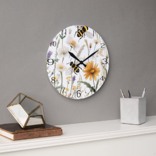 Bienen und Wildblumen, Große Wanduhr