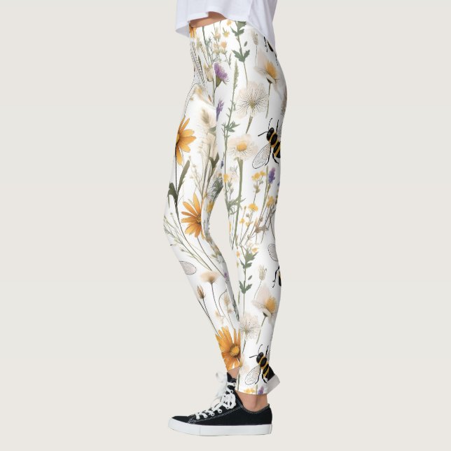 Bienen und Wildblumen, Leggings (Links)